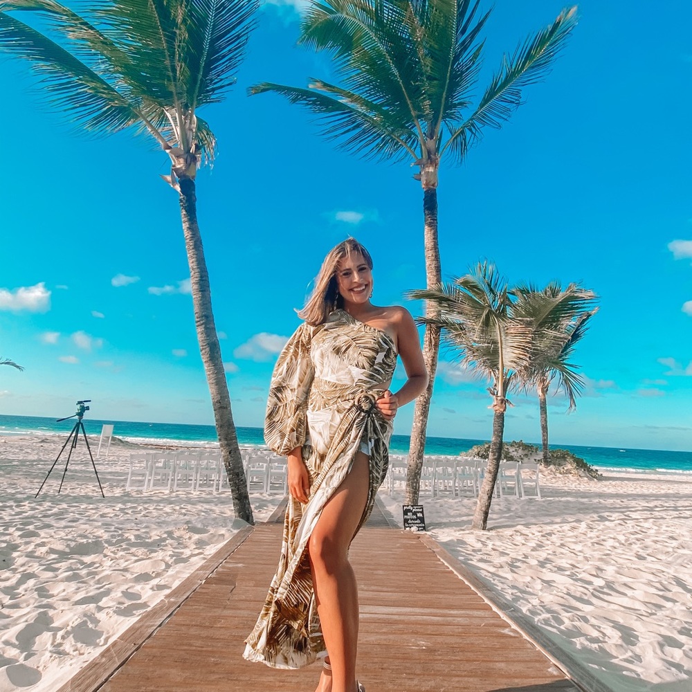 One shoulder Romper dress, beautiful, beachy